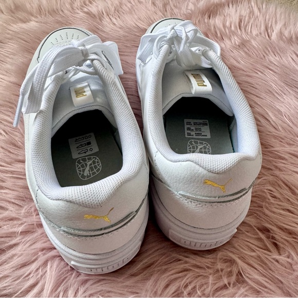 Puma Women’s Karmen Rebelle White Platform Sneakers Size 9 - Picture 4 of 6